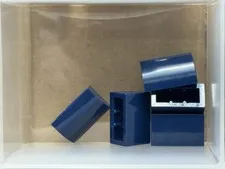 LEGO Parts - Dark Blue Slope, Curved 1 x 2 - No 37352 - QTY 5
