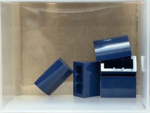 LEGO Parts - Dark Blue Slope, Curved 1 x 2 - No 37352 - QTY 5