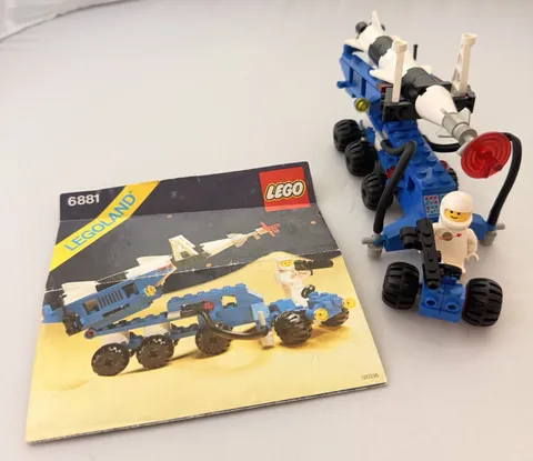 LEGO 6881 Vintage Classic Space Lunar Rocket Launcher 1984 100% Complete w/Fig
