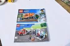 LEGO CITY MANUAL, #60270 BOOK 3 & 60220 BOOK 1/2 (TOGETHER), NO BRICKS, B7