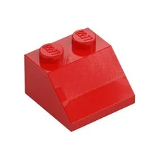 LEGO 30x Red Slope 45 2 x 2 inv.629