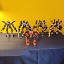 LEGO Mech/Robot Figures Lot Assembled Models Multicolor Plastic