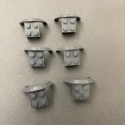 Lego 50745 Dark Gray Replacement Parts Pieces Lot of 6