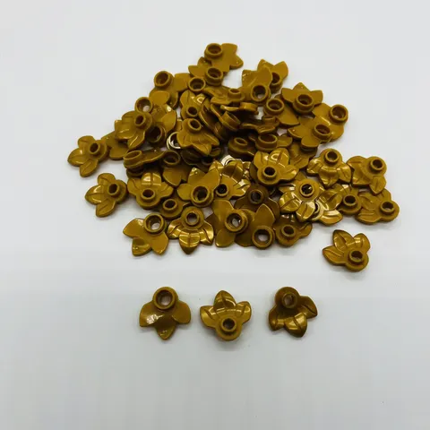 Lego 50 New Pieces Plants Leaf Modified Plate Round 1x1 with 3 Leaves 03
