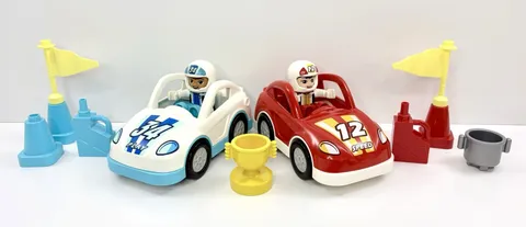 LEGO DUPLO Push & Go Race Cars Building Blocks Cars Figures & Accessories 10947