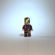 Custom LEGO Iron Man Mark 6 SH0923 Battle Damaged Hand Painted Tony Stark