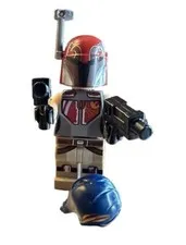 LEGO Star Wars Rebels from 75106 Sabine Wren/Mandalorian Red Helmet W Blue Hair