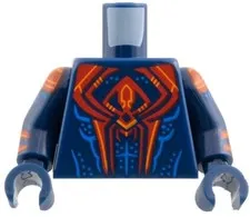 NEW Lego Spider-Man Miguel Dark BLUE MINIFIG TORSO w/Red Spider Pattern sp5