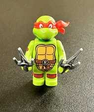 LEGO TMNT Raphael Minifigure Teenage Mutant Ninja Turtles w/ Sais