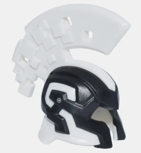 new LEGO DREAMZzz dark-gray and white Crested Helmet from Cyberling minifigs