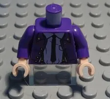 Lego Figure Accessories Top Torso Dark Purple with Decor from Harry Potter