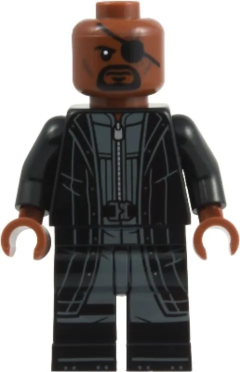 LEGO® Minifig sh1133 - Nick Fury - Leather Trench Coat