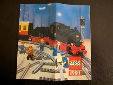 Vintage (1980) LEGO Product TRAINS Sets Large Catalog Booklet - RARE