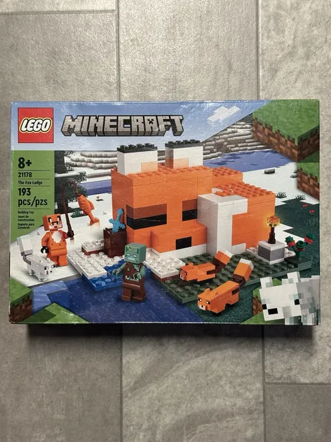 LEGO 21178 MINECRAFT THE FOX LODGE 193 PIECES New Factory Sealed in Box Retired