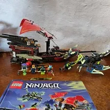 LEGO Ninjago 70738 Final Flight of Destiny's Bounty Incomplete, 4 Figs, Manual