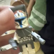 LEGO Star Wars Clone Trooper Minifigure White/Blue Plastic Age 5+