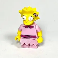 LEGO Simpsons Minifigures Series 2 Lisa Simpson Pink Dress Cloth Skirt 71009