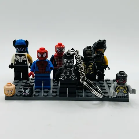 LEGO Marvel Minifigure Lot Spider-Man Black Panther Beast Killmonger