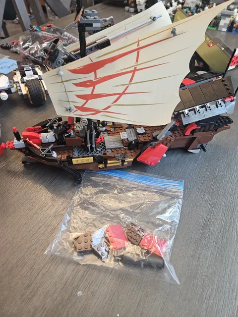 LEGO Ninjago Destiny's Bounty Ship (9446) No Minifigures, Incomplete
