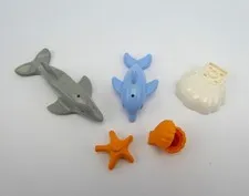 Lego Friends 2 Dolphins, 2 Sea Shells, 1 Sea Star