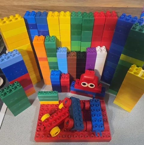 LEGO Duplo Jumbo Brick Set Lot Various Sizes Toys Construction Set Over 5 Pounds