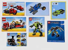 LEGO Illustrated Instruction Manual Booklet Lot 70723 NINJAGO & Creator