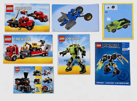 LEGO Illustrated Instruction Manual Booklet Lot 70723 NINJAGO & Creator