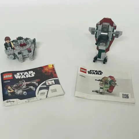LEGO Star Wars Microfighters 75295 Millennium Falcon & 75344 Boba Fett Starship