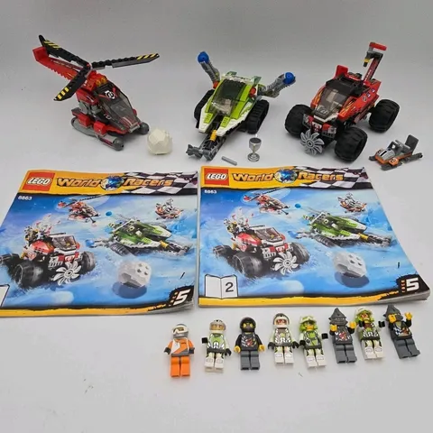 legos sets used model 8863 World Racers Blizzard's Peak As Pictured
