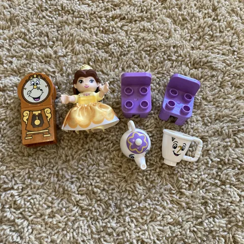 Lego Duplo Disney Figure Belle, Mrs Potts, Chip, Cogswell Beauty & The Beast Lot