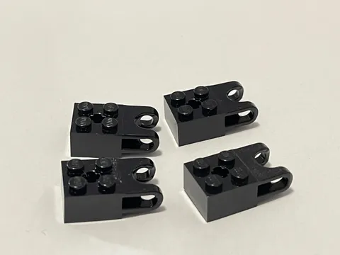 Lego 92013 Black Replacement Add-on Pieces Parts Lot of 5