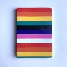 LEGO - TARGET Collab 2021 Multicolor Stripe Notebook Journal 5"x 7"