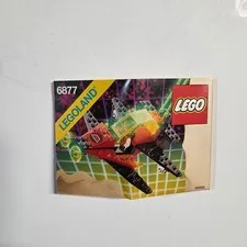LEGO 6877 Vector Detector Manual Blacktron II Space Vintage Instructions Booklet