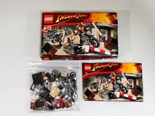 Lego Indiana Jones Motorcycle Chase Set #7620 - 100% Complete W/ Box & Manual