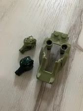 LEGO 2 Crocodile Helmets and Crocodile Head Piece