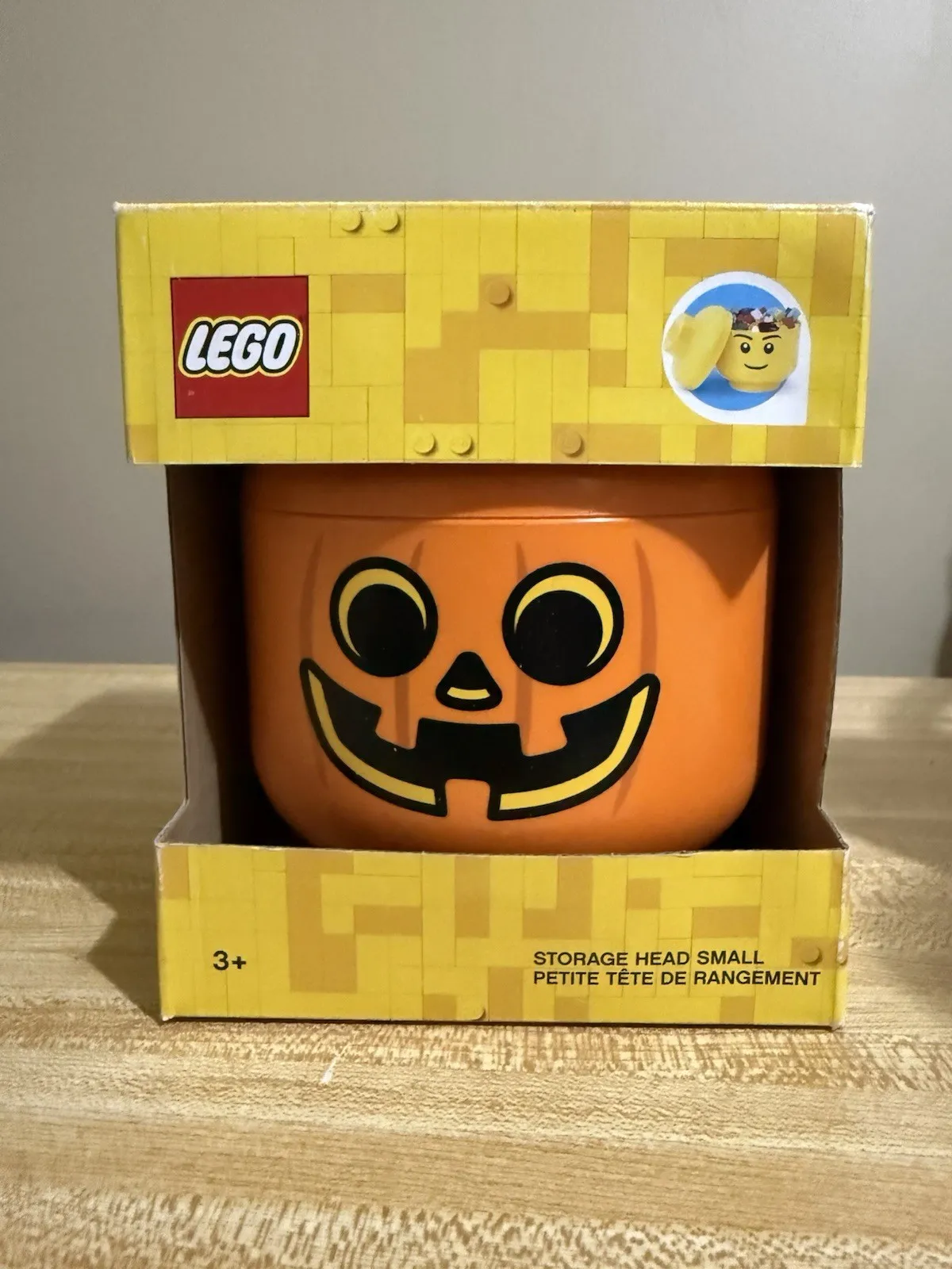 LEGO Halloween Pumpkin Storage Head Small Size Container NEW IN BOX