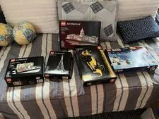 Assorted lego set boxes and instructions (NO PIECES)