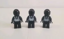 LEGO Space Blacktron 1 Minifigure Lot Of 3 Vintage 