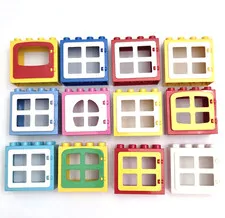 LEGO DUPLO Window Door Frame Lot Bulk Parts Pieces Crates Accessories 12 pcs