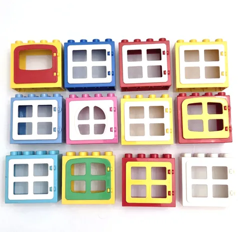 LEGO DUPLO Window Door Frame Lot Bulk Parts Pieces Crates Accessories 12 pcs