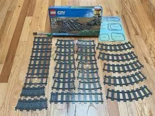 LEGO TRACK LOT  27 PCS WITH LEGO SWITCH TRACKS 60238 NEW FREE SHIPPING