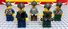 LEGO Minifigure Lot Viking Soldier King Helmet Set of 5