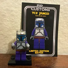 LEGO Star Wars Jango Fett TCS Minifigure Limited Edition w/ Blasters BR Customs