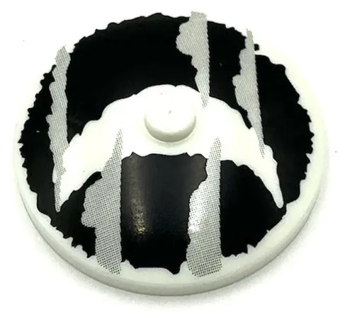 Lego New Glow In Dark White Dish 4 x 4 Inverted Radar w/ Solid Stud Part