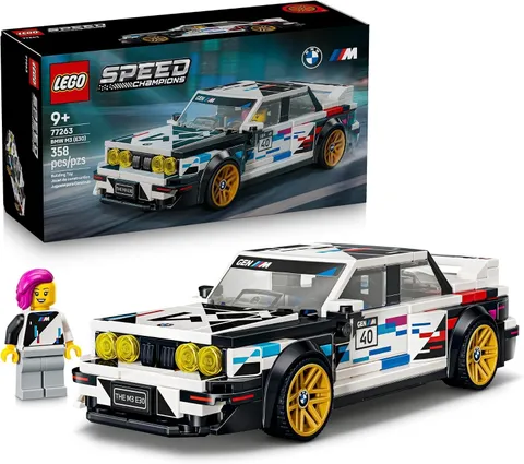 🔵🟣🔴 LEGO® Speed Champions: BMW M3 (E30) (77263) – Racing Legend Reborn! 🏁