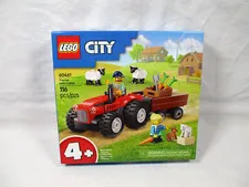 LEGO City Red Farm Tractor with Trailer 60461 Sheep NEW / SEALED