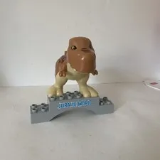 Lego Duplo Figures Jurassic World T-Rex brown/beige With Extra