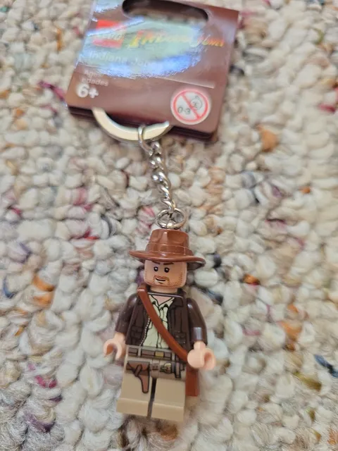 LEGO INDIANA JONES KEYCHAIN/KEYRING MINIFIGURE 852145 RETIRED 2008 RARE HTF