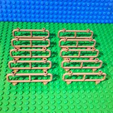 LEGO Bar Fence 1x8x2 In Dark Gray. Lot Of 10. Excellent Condition