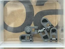 LEGO Parts - Dark Bluish Gray Plate, Round 1 x 1 Bar Handle - No 26047 - QTY 5